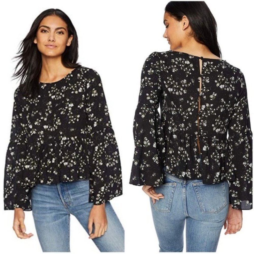 Cupcakes & Cashmere Josephina Floral Blouse (S)